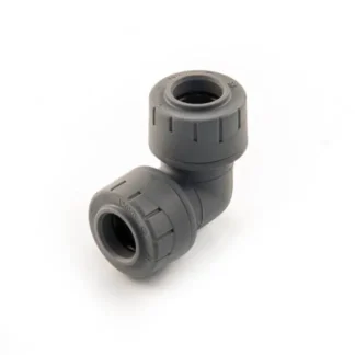 PolyPlumb Enhanced Elbows in Grey | 10mm-28mm | PushFit Fittings