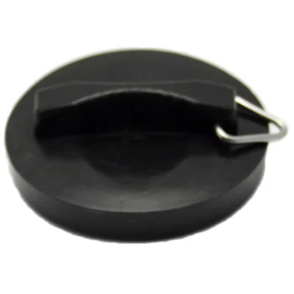 PEERLESS Poly Plug Black with Triangle – for 1 1/4″ Waste