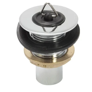 PEERLESS Caravan Waste 3/4″ Solid 48mm Tail (Brass Back Nut, Brass Plug) – Chrome