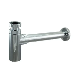 Shallow with 300mm Pipe, 2" Seal - Chrome