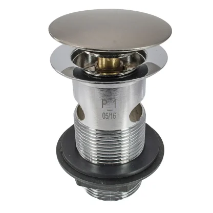 PEERLESS Basin Waste Mushroom Clicker Slotted – Brushed Nickel