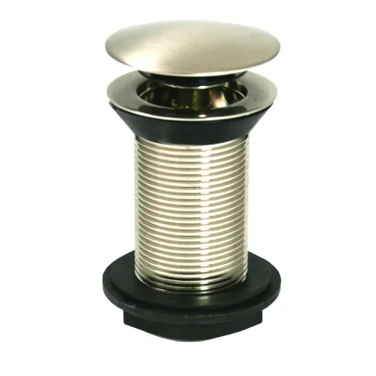 PEERLESS Basin Waste Mushroom Clicker Solid – Brushed Nickel