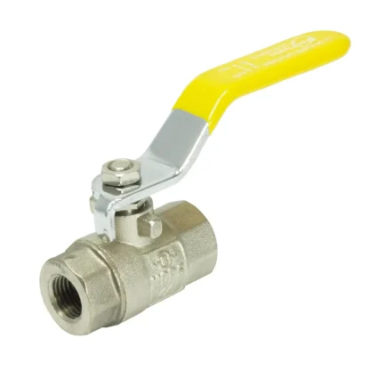 Embrass Peerless Lever Ball Valve Female (Gas & WRAS Approved) Yellow Handle F x F