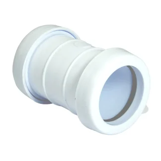 Pushfit Fitting Straight Connector – White