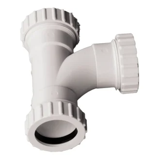 308187 plastic mechanical waste fitting tee swept 1.1/4in