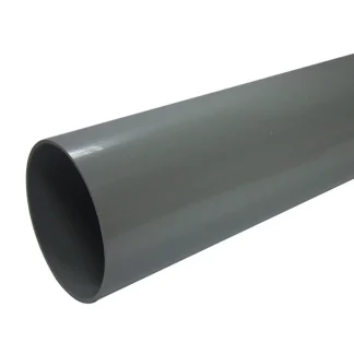 Solvent Weld Fitting Straight Pipe x 3m – Grey