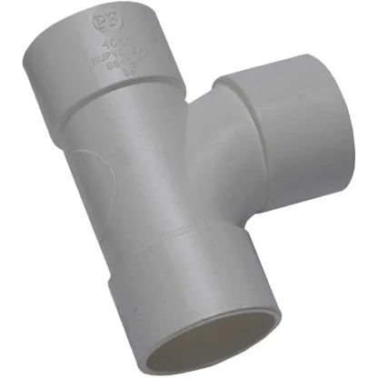 Solvent Weld Fitting Swept Tee – Grey