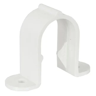 Solvent Weld Fitting Pipe Clip – White