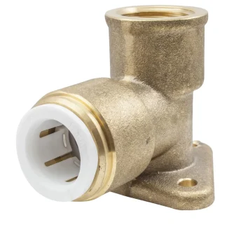 JG Speedfit Wall Plate Elbow – Brass