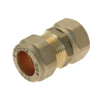 Embrass Peerless DZR Compression Tap Connector Straight C x Nut