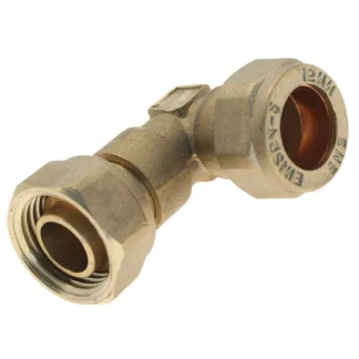 Embrass Peerless DZR Compression Tap Connector Bent C x Nut