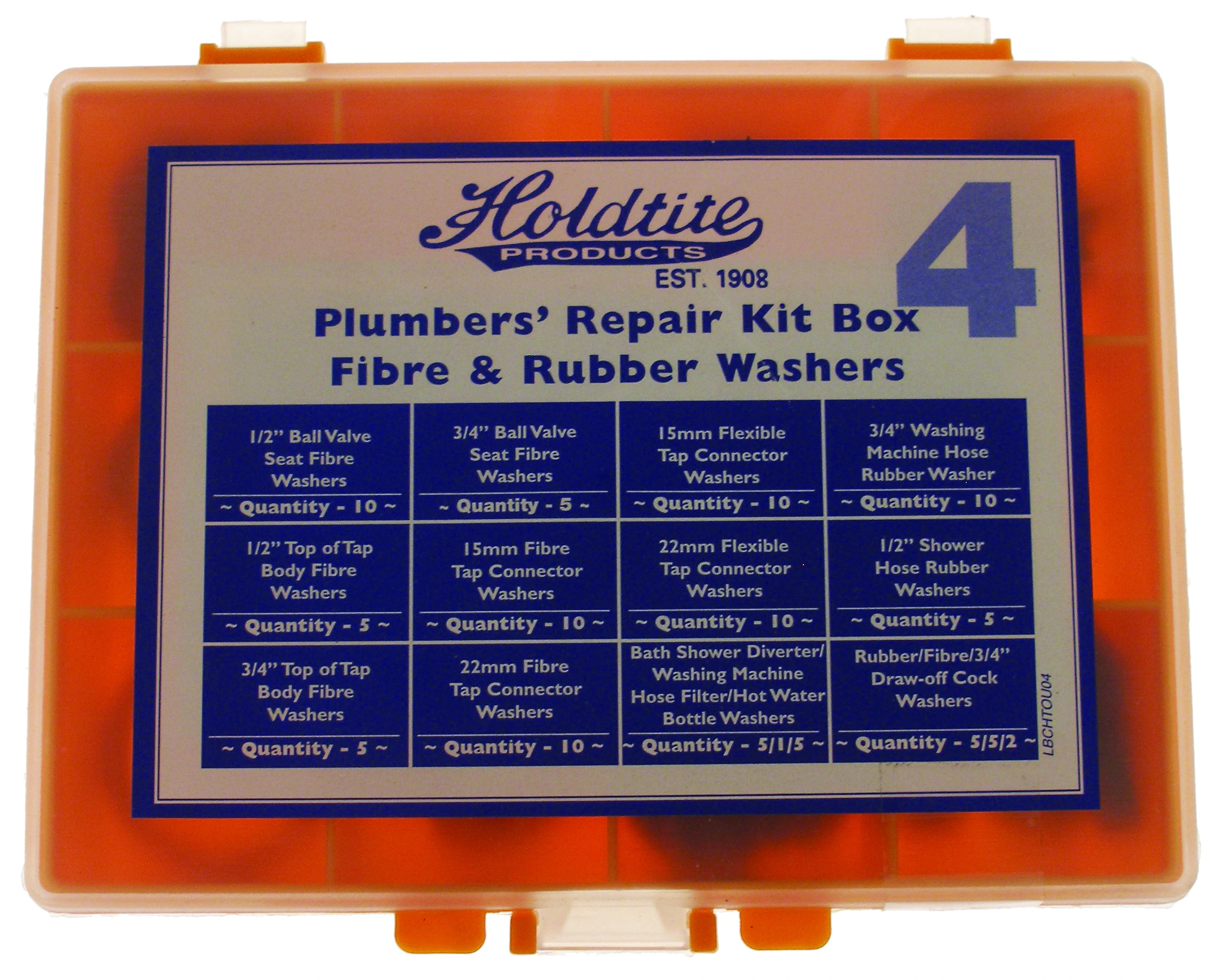 Plumbers Repair Box N°4 Fibre & Rubber Washers Plumbers Repair Box N°4 Fibre & Rubber Washers