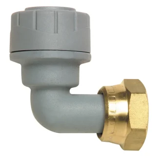 Polyplumb Tap Connector (Brass Connecting Nut) – Bent