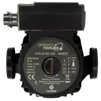 490920 Embrass Peerless ECLIPSE Circulation Pump A Rated - Universal ErP Compliant Heating Circulation Pump