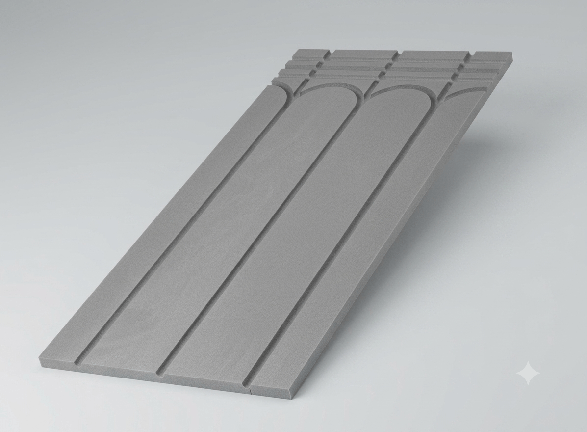 Novatherm XPS Solid Floor Panel 25mm Thick – 16mm Pipe 499392 ∙ ■NT XPS Solid Floor Panel