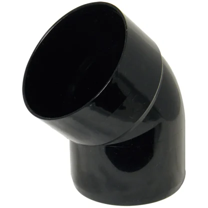 FloPlast Soil – 110mm Ring Seal PVC-U Offset Bend – Bottom – Black
