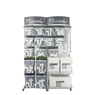 P1 Plumbing pre-pack stand