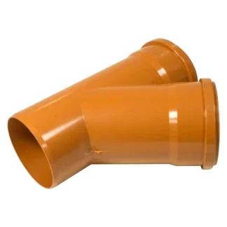 FLOPLAST 160mm Drainage Equal Junction 45° D/Socket (6D210)