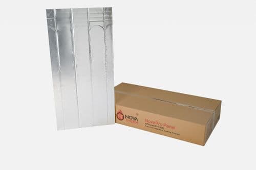 Novatherm Solid Floor Panel 20mm Thick – 16mm Pipe NovaTherm NovaPro Panel - Dual Purpose Panel 1200x600x16mm 400 kPa EPS with a 100micron foil for 12m