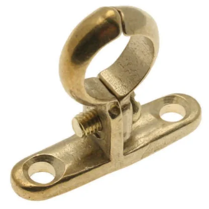 Die-Cast Screw-On Clip – Brass