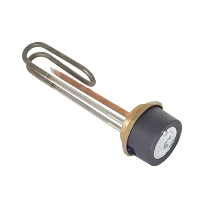 Tesla Immersion Heater c/w Thermostat – Incoloy/Copper