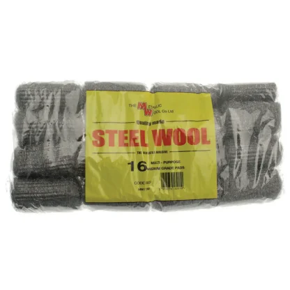 Steel Wool Pads – Medium Grade 16 Pad Pack