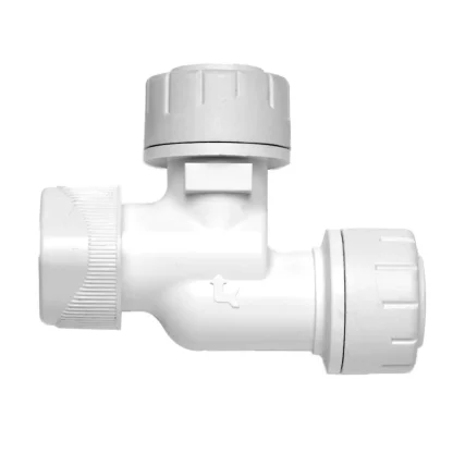 Polyplumb Service Valve – Bent (tube to tube)