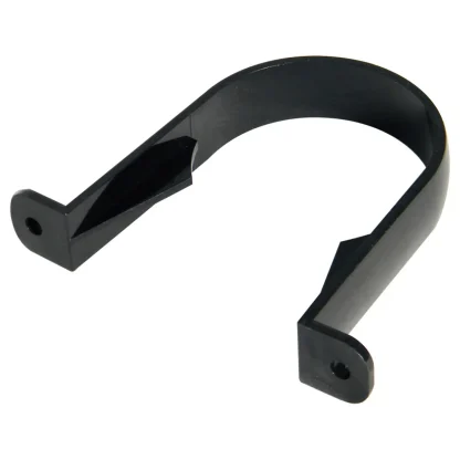 FloPlast Round Downpipe Fitting Pipe Clip – Black