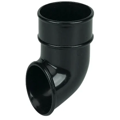 FloPlast Round Downpipe Fitting Shoe – Black