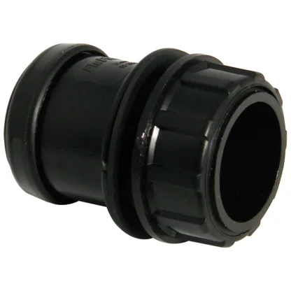 FloPlast Push Fit Waste System Tank Connector – Black