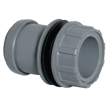 FloPlast Push Fit Waste System Tank Connector – Grey