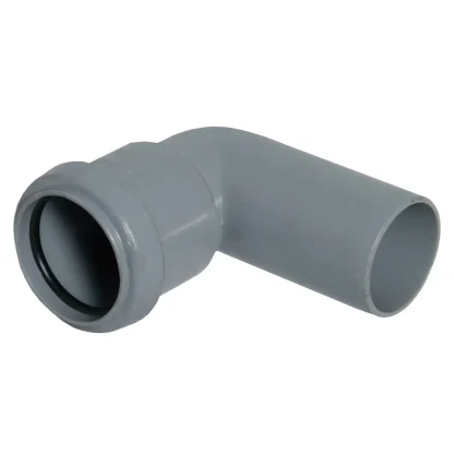 FloPlast Push Fit Waste System 90° Conversion Bend – Grey