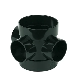 839435 FloPlast soil solvent boss pipe short black ss583