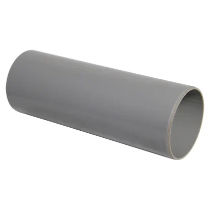 FloPlast Soil – 110mm Ring Seal PVC-U Pipe – Single Socket – Grey