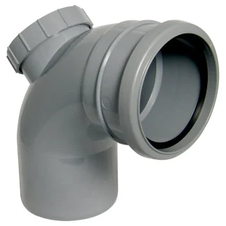 FloPlast Soil – 110mm Ring Seal PVC-U 92.5° Access Bend – Grey