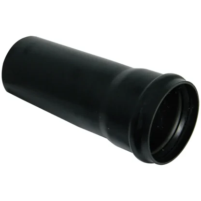 FloPlast Soil – 110mm Ring Seal PVC-U Pipe – Single Socket – Black