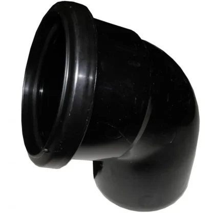 FloPlast Soil – 110mm Ring Seal PVC-U 112.5° Single Socket Bend – Black