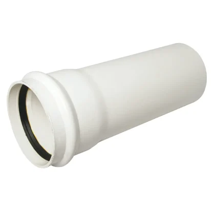 FloPlast Soil – 110mm Ring Seal PVC-U Pipe Single Socket – White