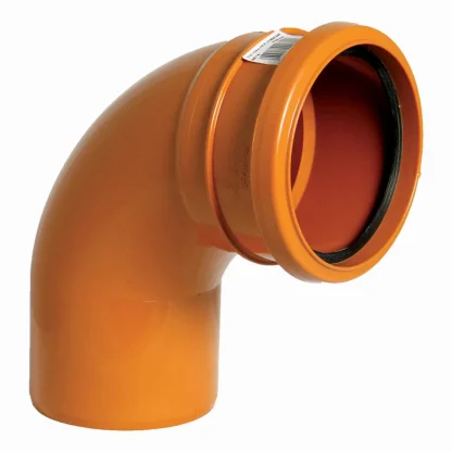 850000 FloPlast 110underground drainage socket bend single 87.5 87.5° d161