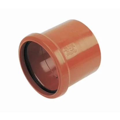 FloPlast Underground Drainage PVC-U Single Socket Coupling