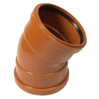 850060 FloPlast 110underground drainage socket bend double 30-30° d564