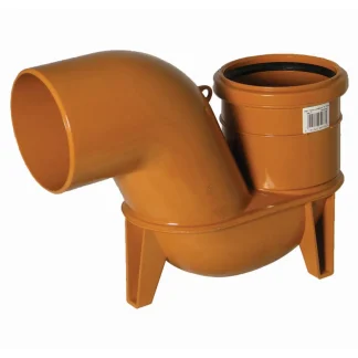 FloPlast Underground Drainage PVC-U Low Back P Trap