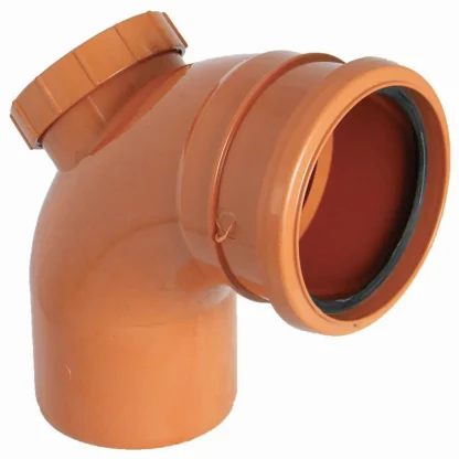 FloPlast Underground Drainage PVC-U Access Bend 87.5°