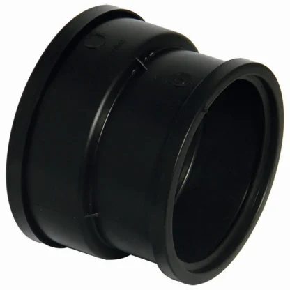 FloPlast Underground Drainage PVC-U Clay Adaptor D/S Supersleeve Black