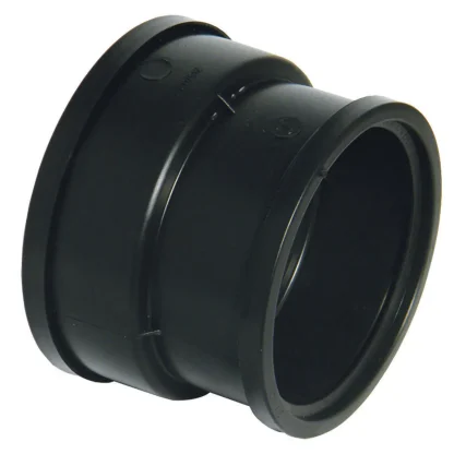 FloPlast Underground Drainage PVC-U Clay Adaptor D/S Hepsleeve Black