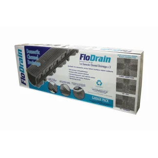 FloPlast Domestic Channel Drainage Garage Pack with Polypropylene Grate