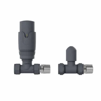 Thermostatic Radiator Valves with Lockshield 15mm Anthracite