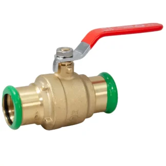 Pressfit Lever Ball Valve Red