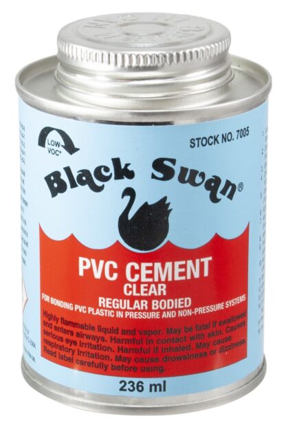 Black Swan Solvent Cement 236ml PWBS236GS for PVC Pipe & Fittings