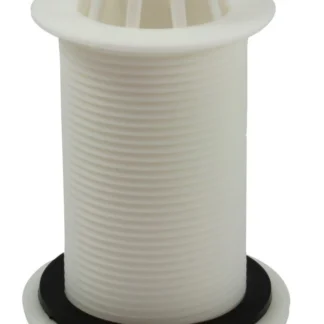 201527 PEERLESS Urinal Waste Plastic Domed Top 1.1_2inch Solid 86mm Tail plastic backnut